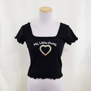 Dolls Kill x My Little Pony All My Love baby tee crop NEW